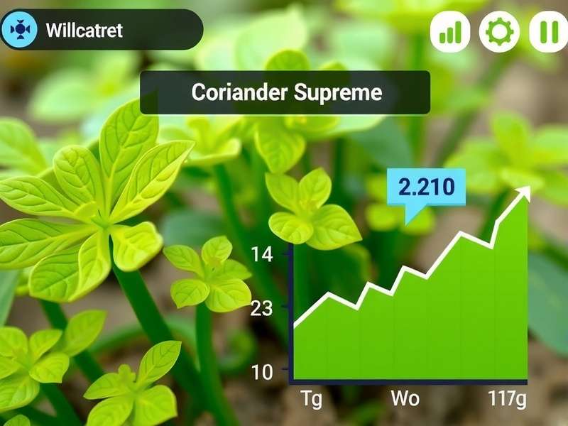 Coriander Supreme strategy interface showing resource management